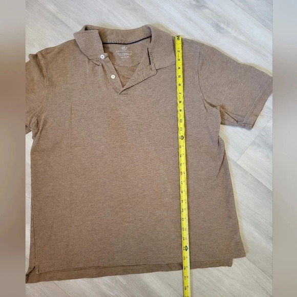 Covington‎ Tan Short Sleeve Collared Polo Shirt Mens Size L - Picture 2 of 3